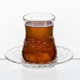 CAM ÜRÜNLERİEvPlusRomantik Desenli Çay Bardağı